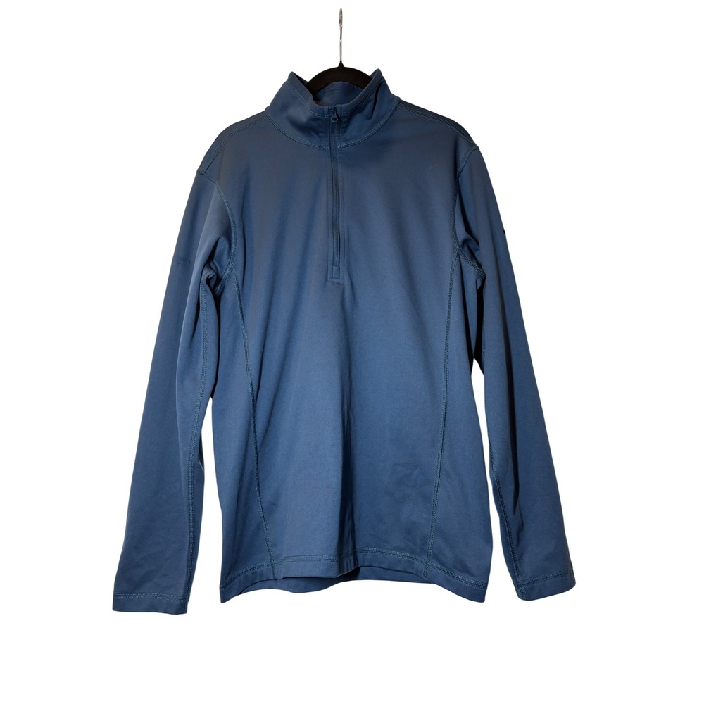 The North Face Mens Blue Quarter Zip Pullover Fleece Sweatshirt Size Small